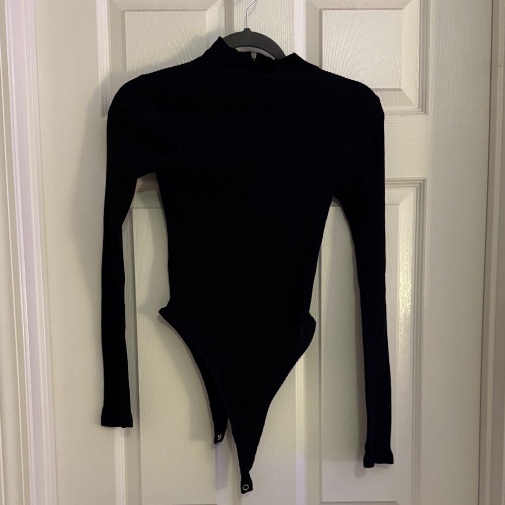 SO Black Long Sleeve Bodysuit for Kids